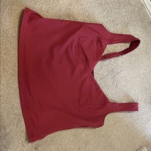 Free People Burgundy Crop Top